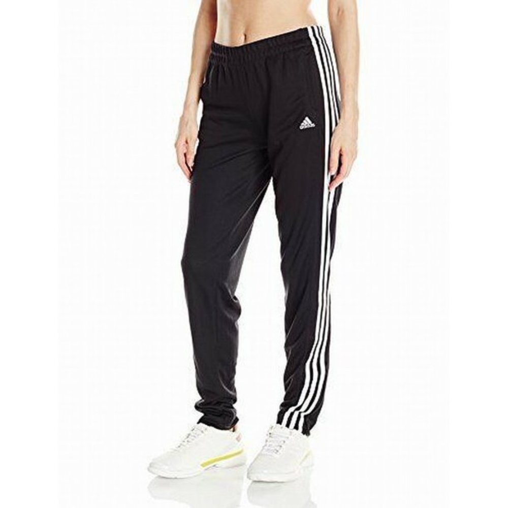 adidas Women's Black and White Track Pants